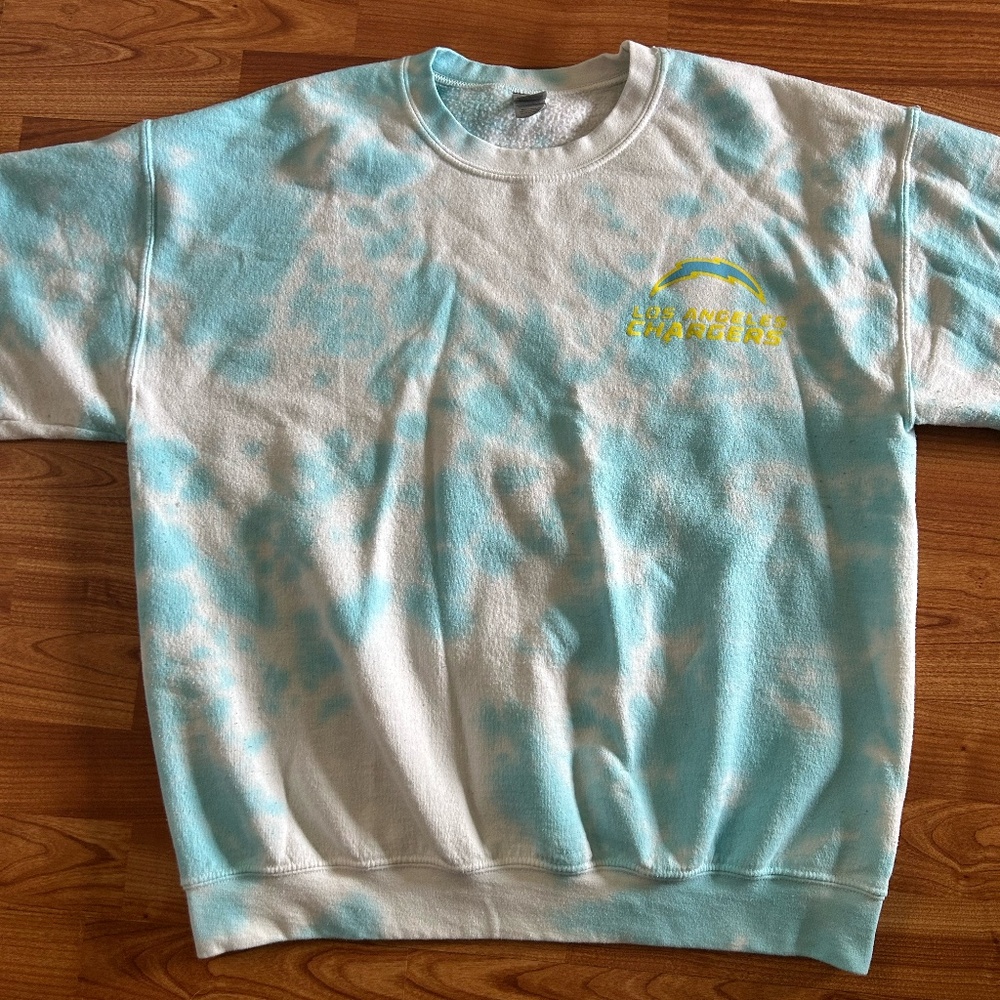 LA Charger tie-dye sweatshirt.